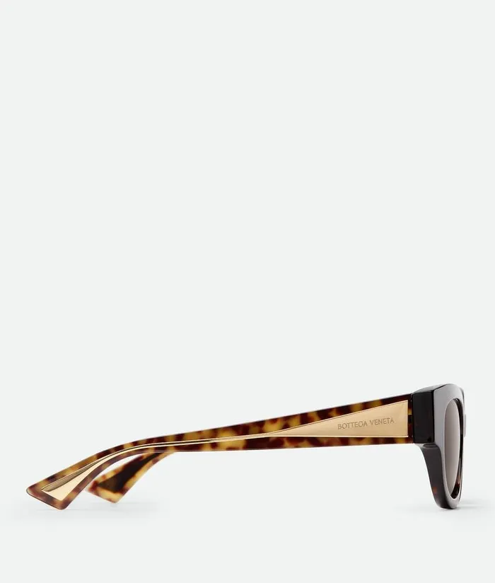 WomenMen Bottega Veneta Sunglasses TriFold Square Sunglasses Havanabrown