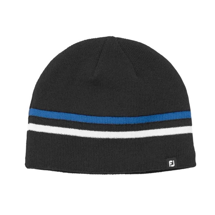 WomenMen FootJoy Headwear Winter Knit Beanie Black