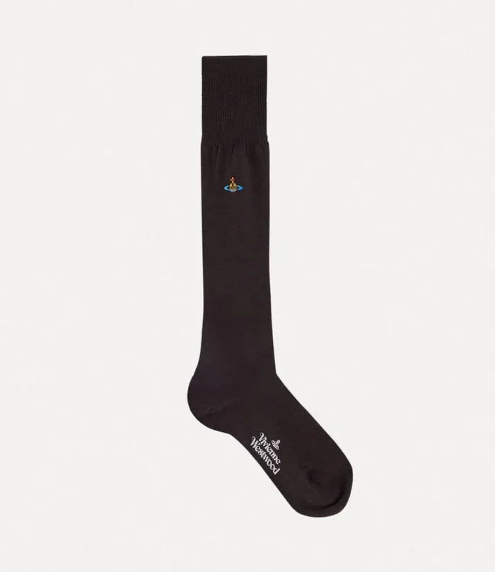 WomenMen High Uni Colour Sock Brown Vivienne Westwood Socks And Tights