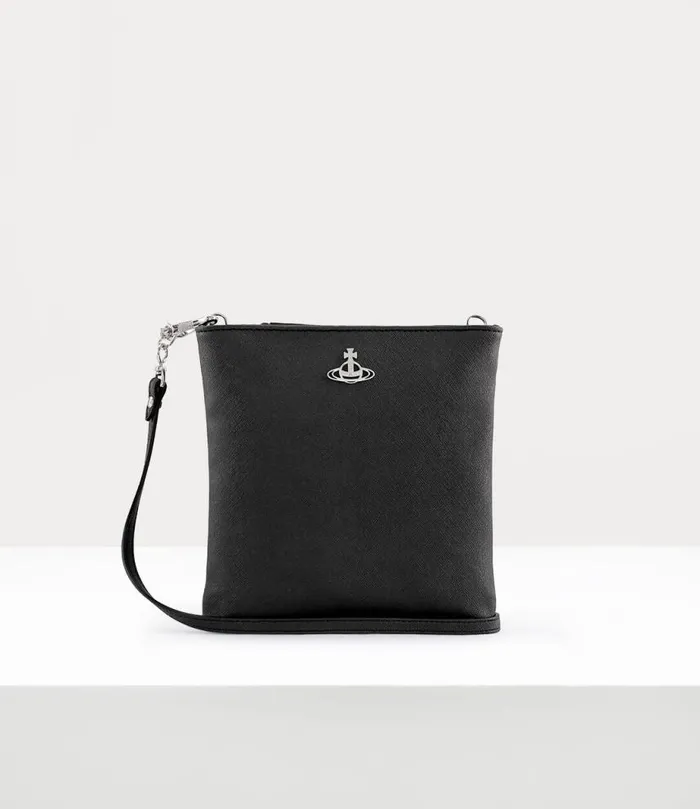 WomenMen New Square Crossbody Black Vivienne Westwood Crossbody Bags