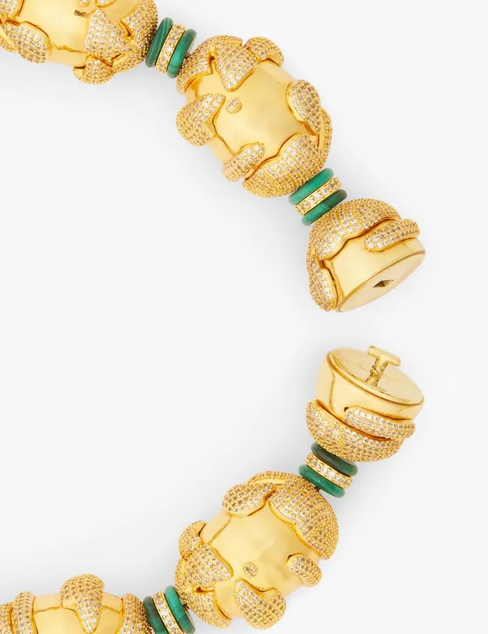 Women Necklaces Zimmermann Midnight Choker Goldmalachite