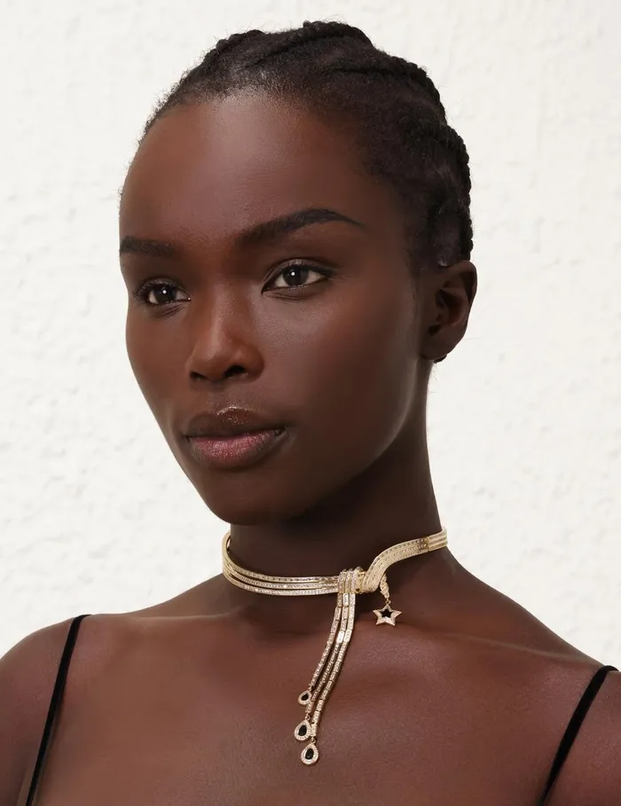 Women Necklaces Zimmermann Stella Necklace Goldblack