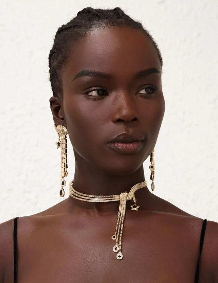 Women Necklaces Zimmermann Stella Necklace Goldblack