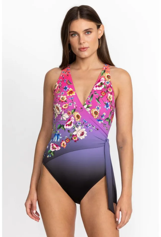 Women Ombre Garden Wrap One Piece Ombre Garden Johnny Was OnePieces