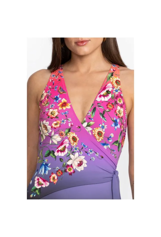 Women Ombre Garden Wrap One Piece Ombre Garden Johnny Was OnePieces