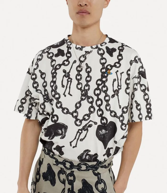 Women Oversized Tshirt Heartchain Vivienne Westwood Tops And Shirts Women Oversized Tshirt Heartchain Vivienne Westwood Tops And Shirts