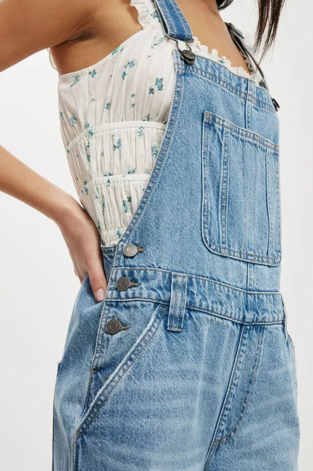 Women Pants Cotton On Denim Overall Breeze Blue Women Pants Cotton On Denim Overall Breeze Blue