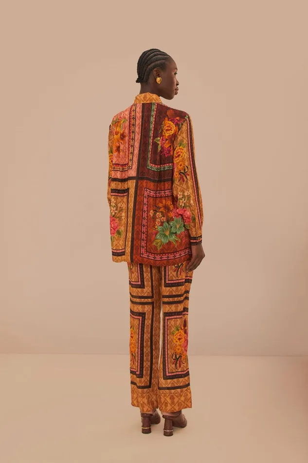Women Pants Farm Rio Brown Charming Garden Scarves Pants
