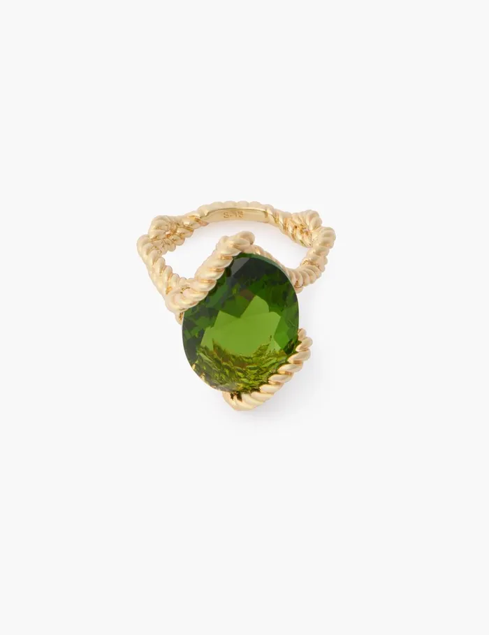 Women Rings Zimmermann Bloom Oval Ring Goldemerald