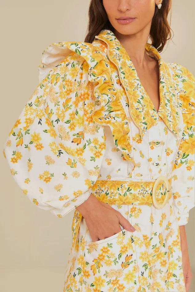 Women Rompers Farm Rio OffWhite Azaleia Lapel Romper