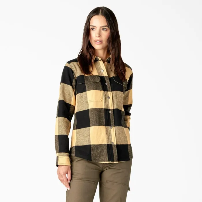 Womens DuraTech Renegade Flannel Shirt Nubuck Large Buffalo Plaid Nubuck Large Buffalo Plaid b2z Women Dickies Button Up Womens DuraTech Renegade Flannel Shirt Nubuck Large Buffalo Plaid Nubuck Large Buffalo Plaid b2z Women Dickies Button Up