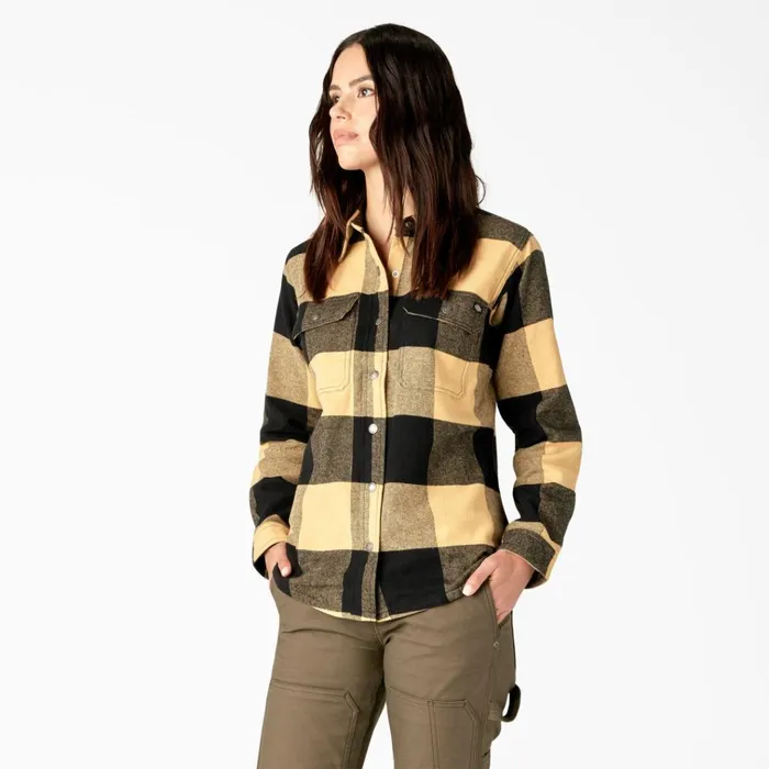 Womens DuraTech Renegade Flannel Shirt Nubuck Large Buffalo Plaid Nubuck Large Buffalo Plaid b2z Women Dickies Button Up Womens DuraTech Renegade Flannel Shirt Nubuck Large Buffalo Plaid Nubuck Large Buffalo Plaid b2z Women Dickies Button Up