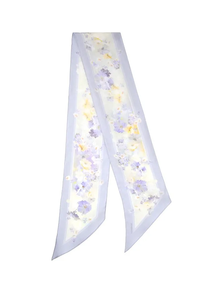Women Scarves Zimmermann Printed Silk Neckscarf Leila Floral