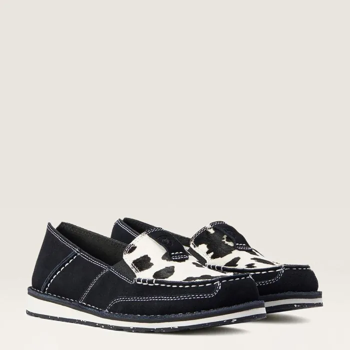 Women Shoes and Sneakers Ariat Cruiser Black Suede Black And White Hair On Women Shoes and Sneakers Ariat Cruiser Black Suede Black And White Hair On