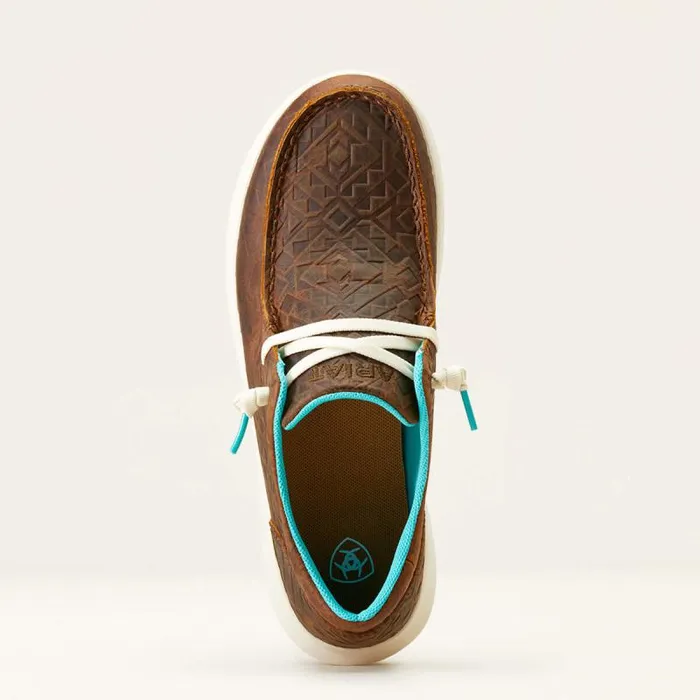Women Shoes and Sneakers Ariat Hilo Brown Blanket Emboss Women Shoes and Sneakers Ariat Hilo Brown Blanket Emboss