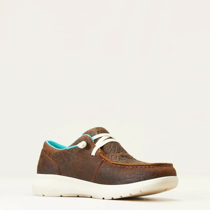 Women Shoes and Sneakers Ariat Hilo Brown Blanket Emboss Women Shoes and Sneakers Ariat Hilo Brown Blanket Emboss