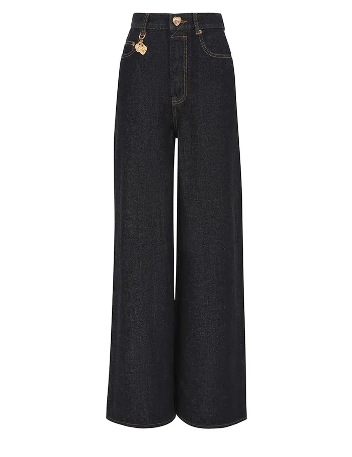 Women Shorts and Pants Zimmermann Crush Straight Jean Night Sky