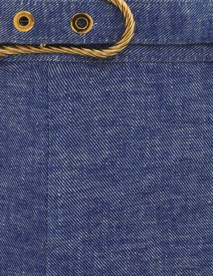 Women Shorts and Pants Zimmermann Eden Chambray Flare Pant Chambray