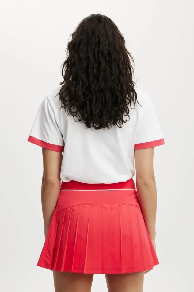 Women Shorts and Skirts Cotton On Pleated Ace Skirt Frenchie Red