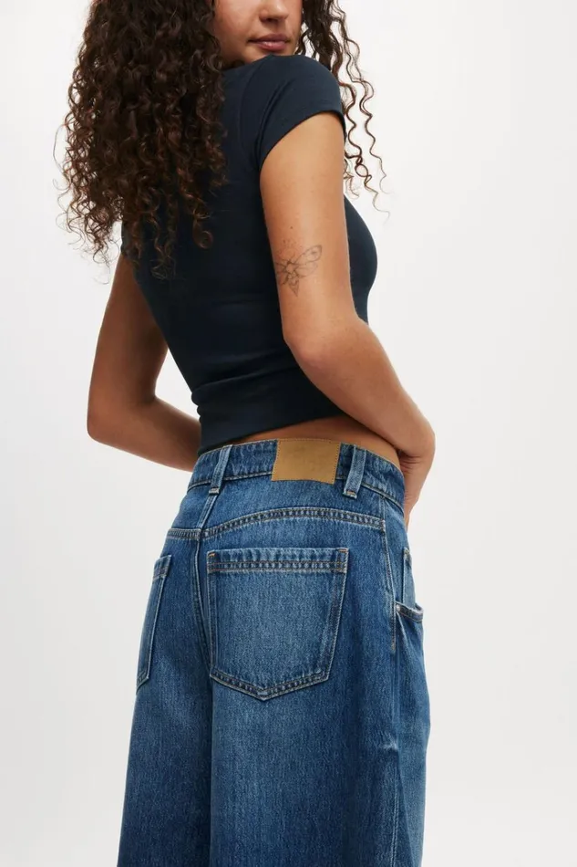 Women Shorts Cotton On Lyocell Wide Denim Jort Shore Blue Women Shorts Cotton On Lyocell Wide Denim Jort Shore Blue