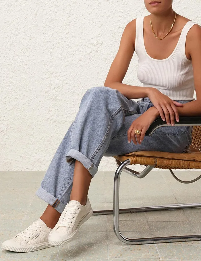 Women Sneakers Zimmermann Twist Low Sneaker Macadamia