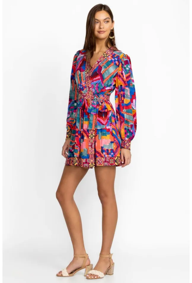 Women Summer Daydream Silk Mini Dress Summer Daydream Johnny Was Dresses