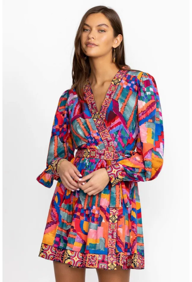 Women Summer Daydream Silk Mini Dress Summer Daydream Johnny Was Dresses