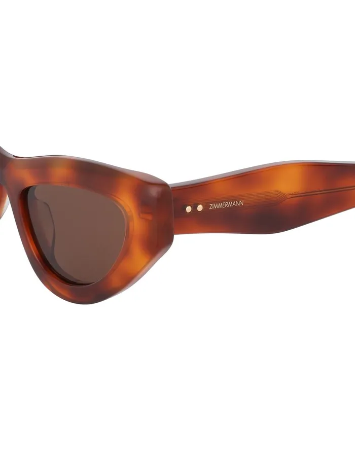 Women Sunglasses Zimmermann Jay Cat Eye Havana