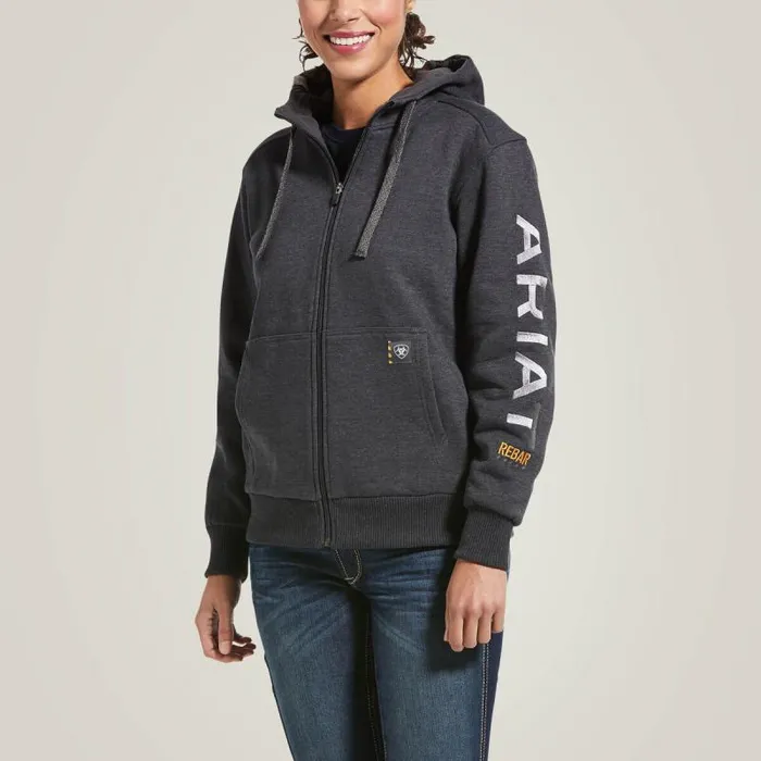 Women Sweatshirts and Hoodies Ariat Rebar AllWeather Full Zip Hoodie Charcoal Heather Women Sweatshirts and Hoodies Ariat Rebar AllWeather Full Zip Hoodie Charcoal Heather