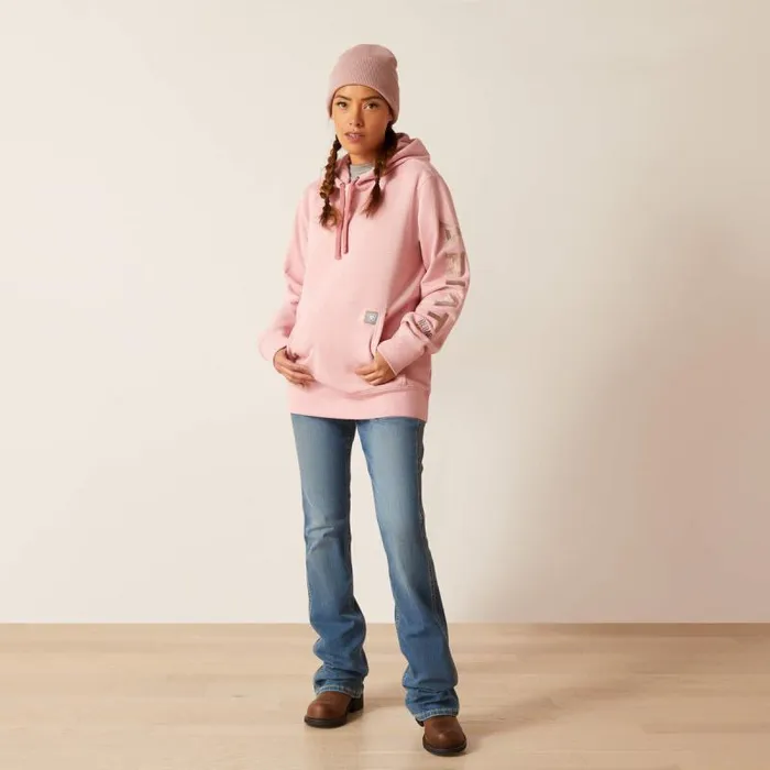 Women Sweatshirts and Hoodies Ariat Rebar Graphic Hoodie Mauveglow Heatherantler Women Sweatshirts and Hoodies Ariat Rebar Graphic Hoodie Mauveglow Heatherantler