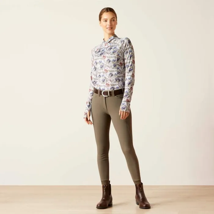 Women TShirts and Tops Ariat Lowell Wrap Baselayer Equine Floral Women TShirts and Tops Ariat Lowell Wrap Baselayer Equine Floral