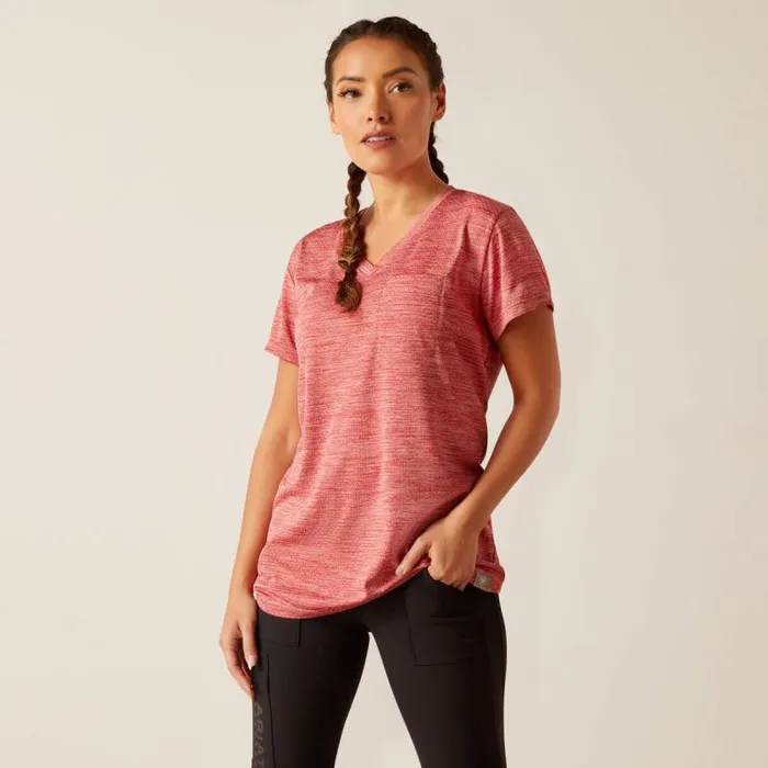 Women TShirts and Tops Ariat Rebar Evolution Logo TShirt Mineral Red Women TShirts and Tops Ariat Rebar Evolution Logo TShirt Mineral Red