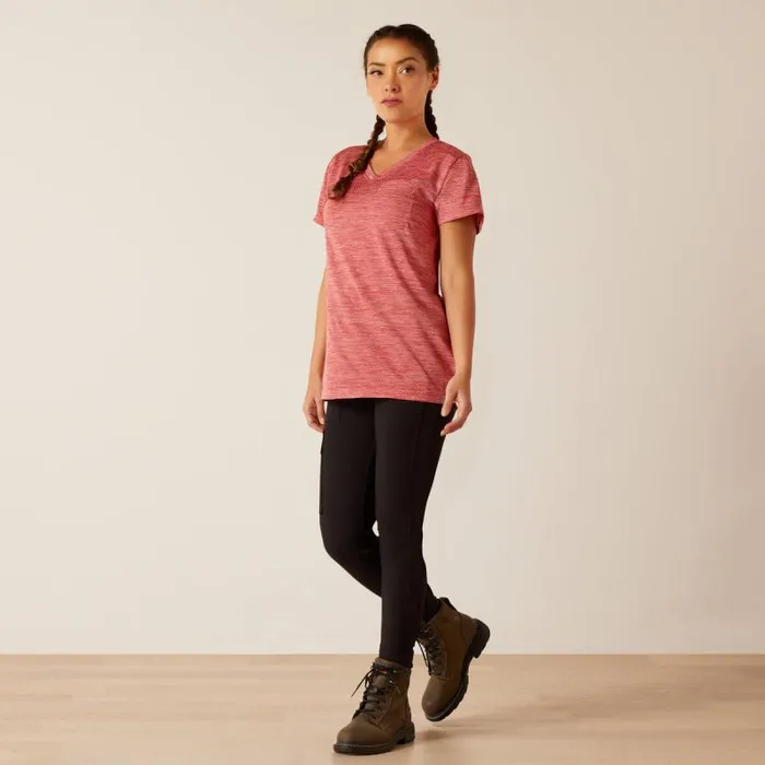 Women TShirts and Tops Ariat Rebar Evolution Logo TShirt Mineral Red Women TShirts and Tops Ariat Rebar Evolution Logo TShirt Mineral Red