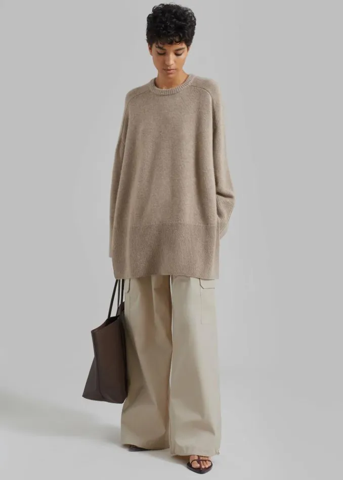 Women The Frankie Shop Beaufille Ernst Cargo Pants 8211 Beige Beige