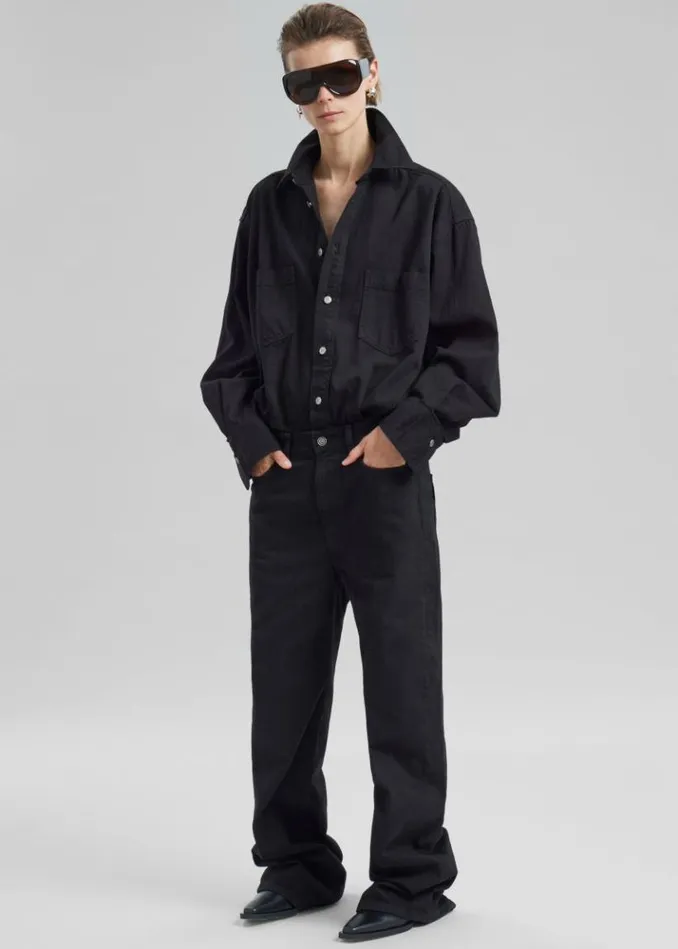 Women The Frankie Shop Haikure Tilda Jumpsuit 8211 Black Stone Black Stone