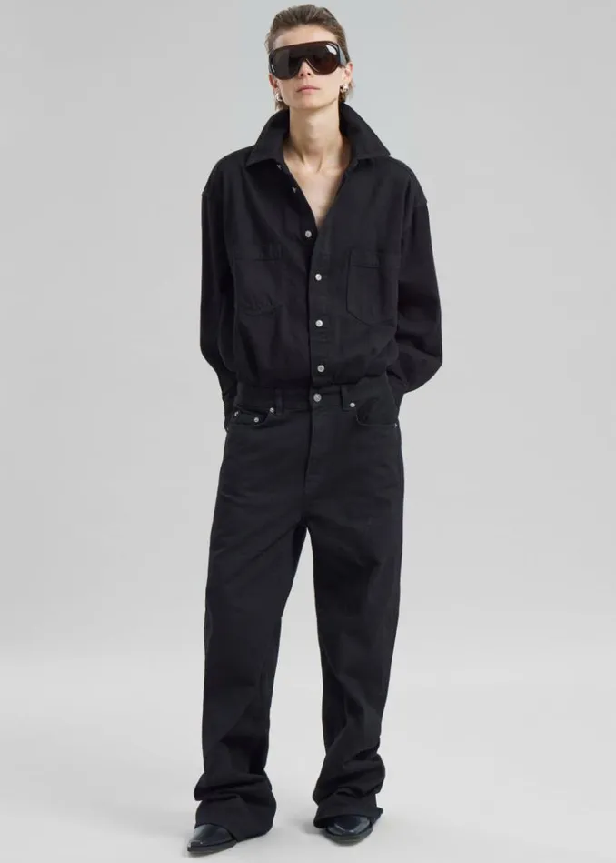 Women The Frankie Shop Haikure Tilda Jumpsuit 8211 Black Stone Black Stone