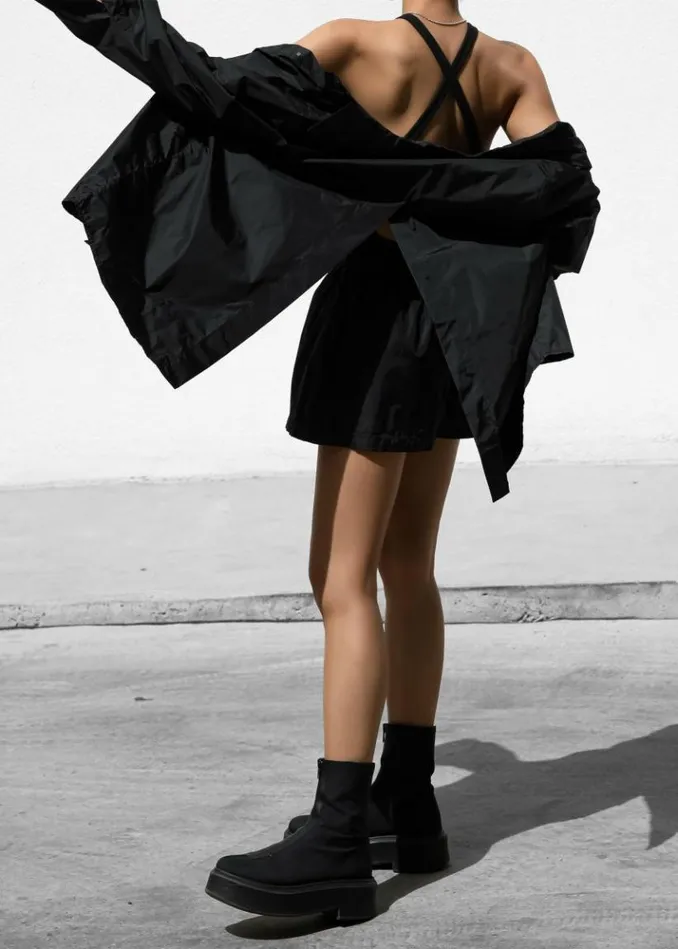 Women The Frankie Shop Lucy Open Back Oversized Shirt 8211 Black Black