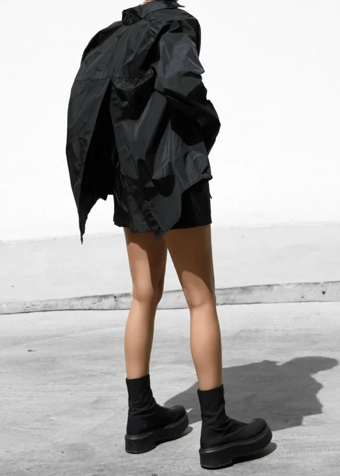 Women The Frankie Shop Lucy Open Back Oversized Shirt 8211 Black Black
