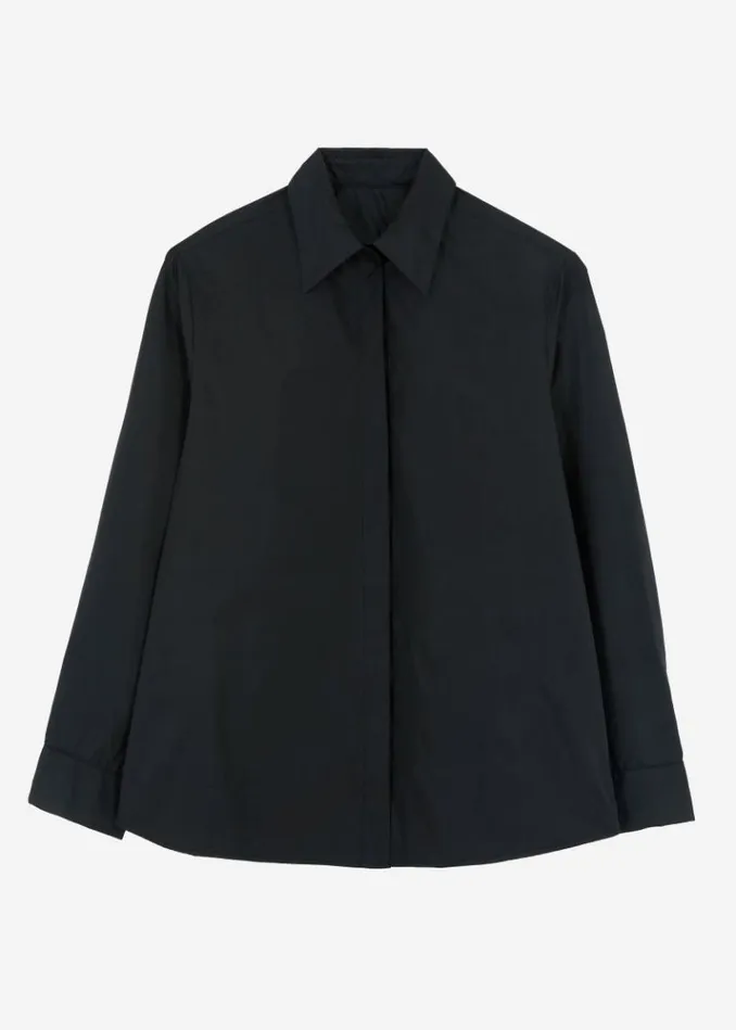 Women The Frankie Shop Lucy Open Back Oversized Shirt 8211 Black Black
