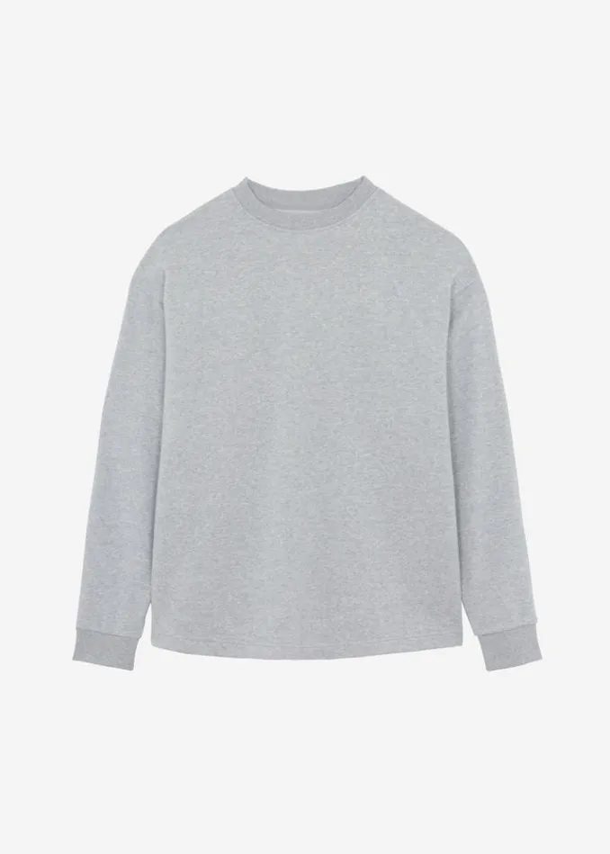 Women The Frankie Shop Newton Long Sleeves Sweat Tee 8211 Grey Grey
