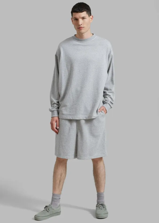 Women The Frankie Shop Newton Long Sleeves Sweat Tee 8211 Grey Grey