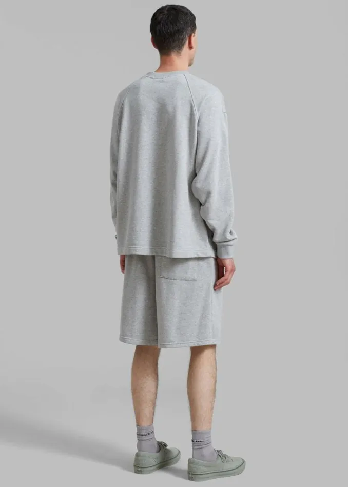 Women The Frankie Shop Newton Long Sleeves Sweat Tee 8211 Grey Grey