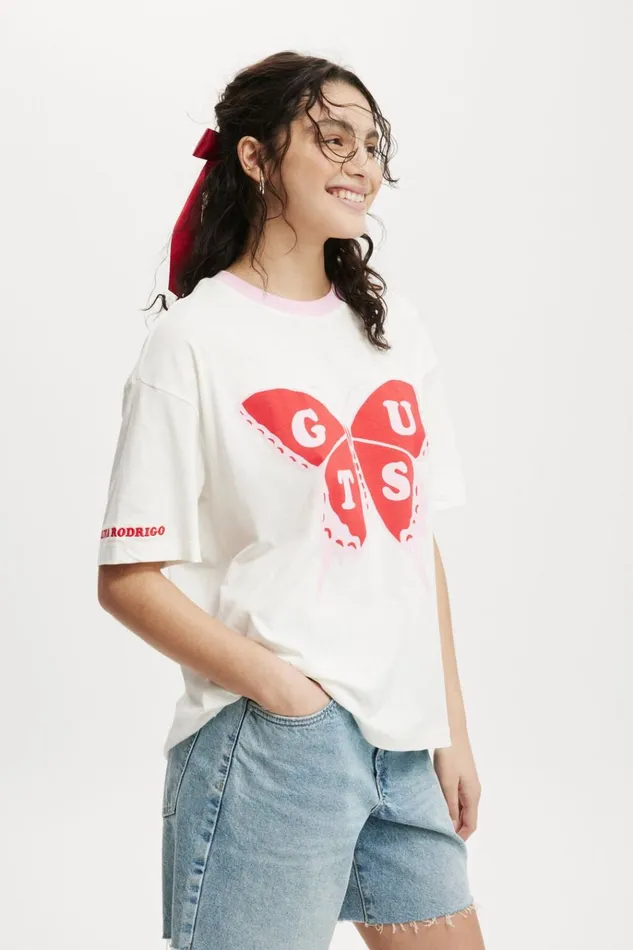 Women Tops Cotton On The Lcn Boxy Graphic Tee Lcn Br Olivia Rodrigo Guts Butterflyvw Women Tops Cotton On The Lcn Boxy Graphic Tee Lcn Br Olivia Rodrigo Guts Butterflyvw
