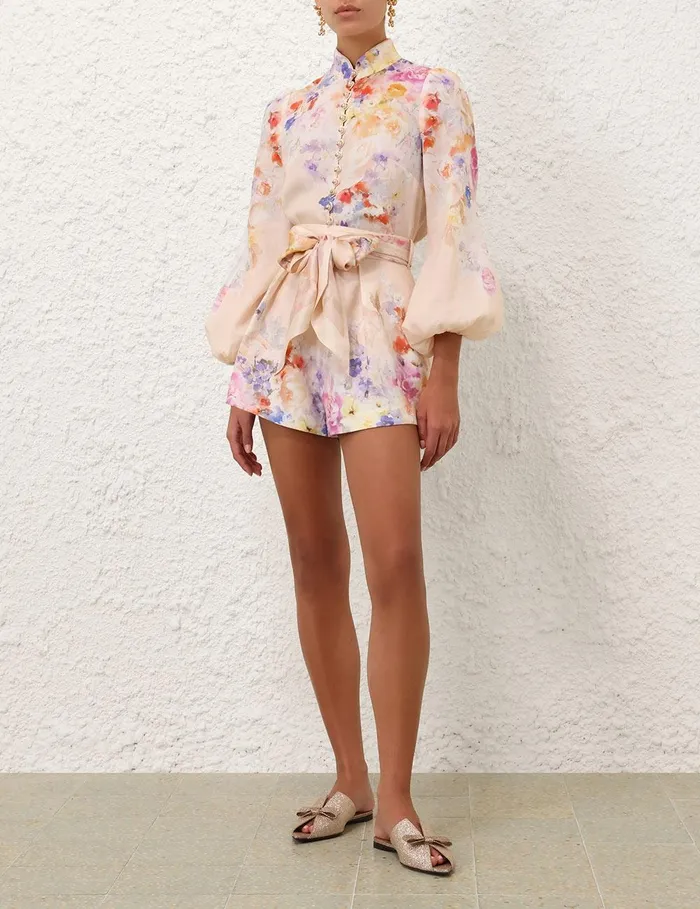 Women Tops Zimmermann Crush Blouse Multi Floral