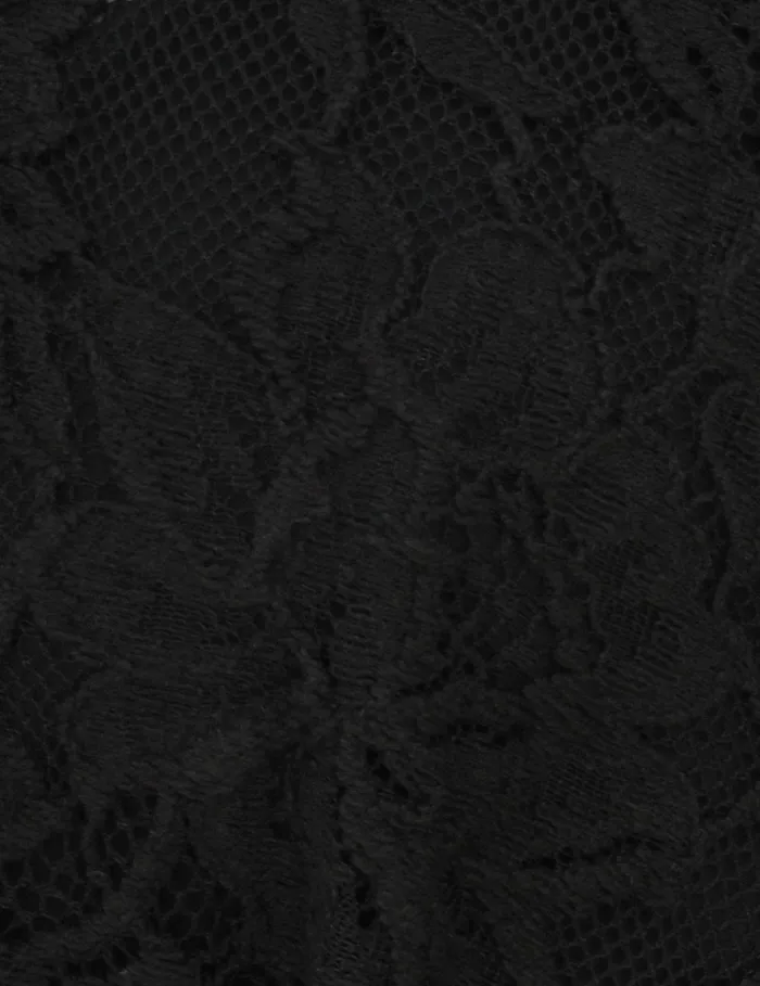 Women Tops Zimmermann Crush Lace Frill Tunic Black