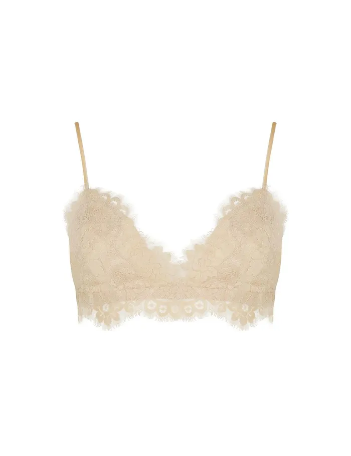 Women Tops Zimmermann Illustration Lace Bralette Cream
