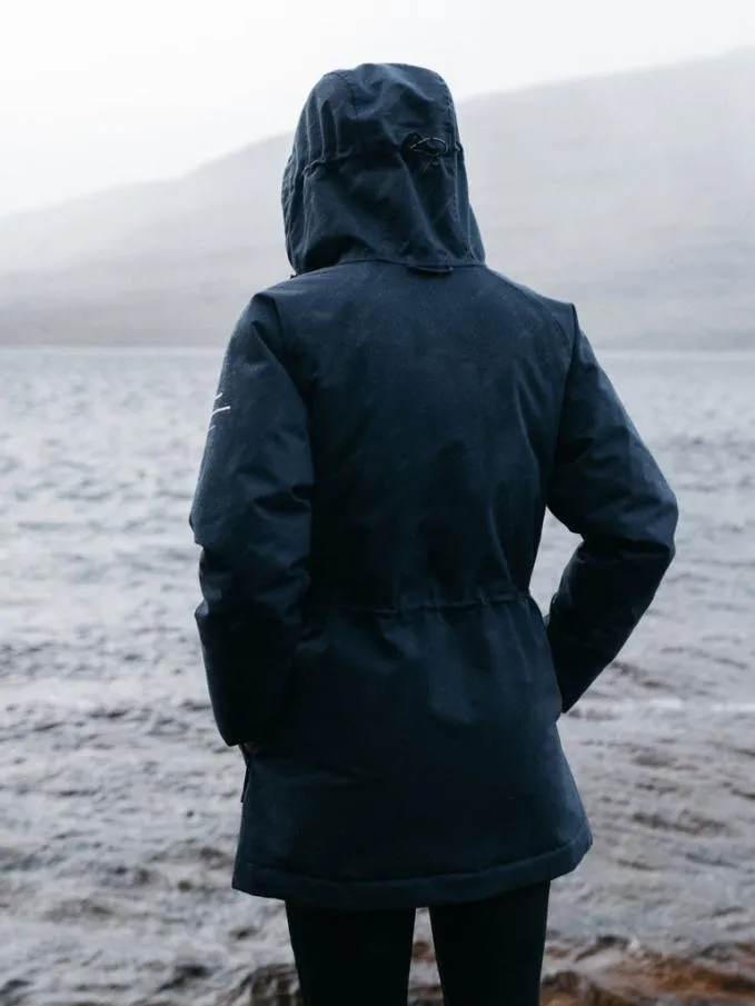 Women Vellus Waterproof Parka Navy Finisterre Jackets Coats and Gilets