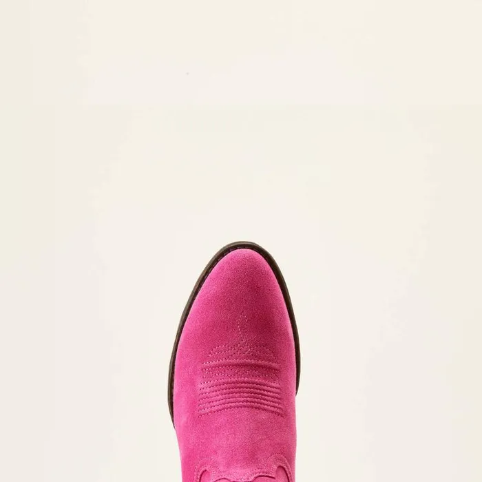 Women Western Boots Ariat Heritage R Toe StretchFit Western Boot Raspberry Suede Women Western Boots Ariat Heritage R Toe StretchFit Western Boot Raspberry Suede