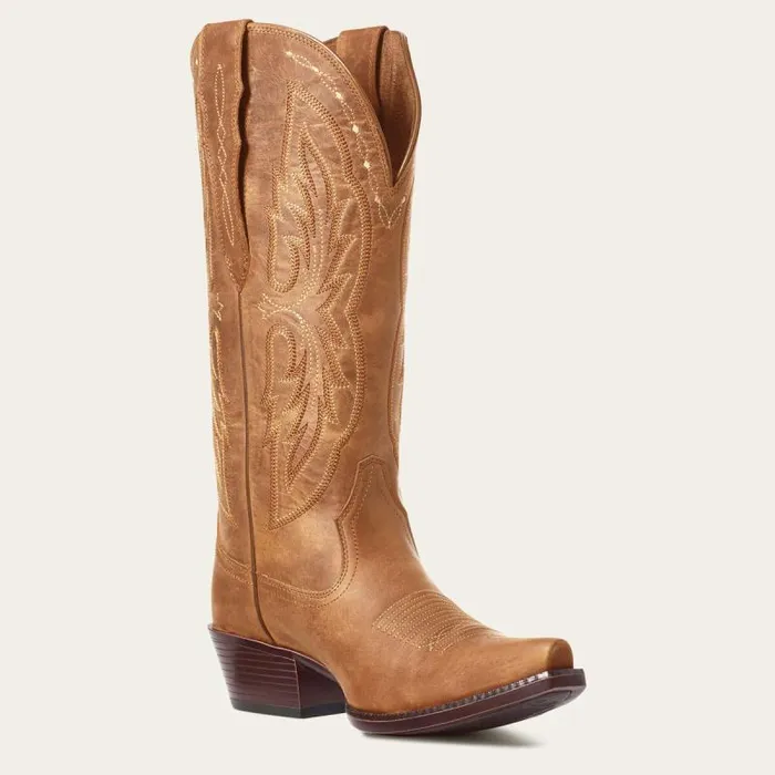 Women Western Boots Ariat Heritage X Toe Elastic Wide Calf Western Boot Distressed Brown Women Western Boots Ariat Heritage X Toe Elastic Wide Calf Western Boot Distressed Brown