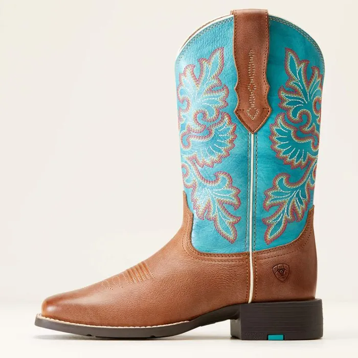 Women Western Boots Ariat Round Up Wide Square Toe StretchFit Western Boot Buff Blonde Women Western Boots Ariat Round Up Wide Square Toe StretchFit Western Boot Buff Blonde